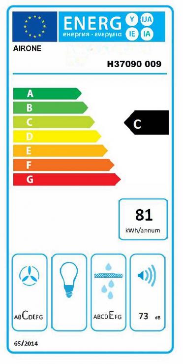 Vue 3 Hotte en inox Airone Titan H37090 009 couleur noir