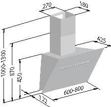 Plan Hotte en inox Airone Pluton H28260 015 couleur inox