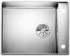 Evier en inox Blanco Attika 521597 couleur inox 557x452 avec 1 cuve