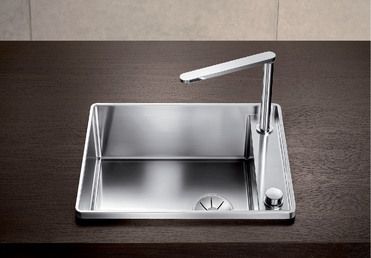 Vue 2 Evier en inox Blanco Attika 521597 couleur inox 557x452 avec 1 cuve