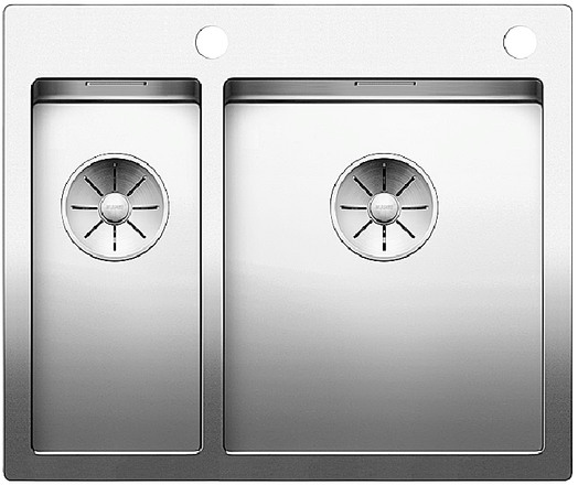  Evier en inox Blanco Claron 521647 couleur inox 340x180 avec 1 cuve vidage manuel 521647