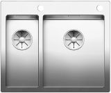  Evier en inox Blanco Claron 521647 couleur inox 340x180 avec 1 cuve vidage manuel