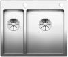 Evier en inox Blanco Claron 521647 couleur inox 340x180 avec 1 cuve vidage manuel