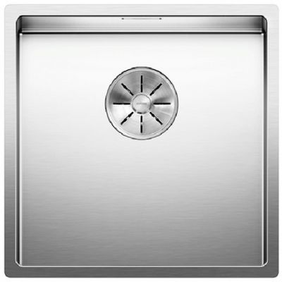  Evier en inox Blanco Claron 521572 couleur inox 400x400 avec 1 cuve vidage manuel