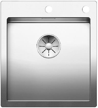  Evier en inox Blanco Claron 521632 couleur inox 460x510 avec 1 cuve vidage manuel 521632