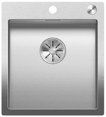  Evier en inox Blanco Claron 523392 couleur inox 460x510 avec 1 cuve vidage manuel