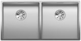  Evier en inox Blanco Claron 525017 couleur inox 865x440 avec 2 cuves