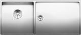  Evier en inox Blanco Claron 521599 couleur inox 400x550 avec 2 cuves vidage manuel