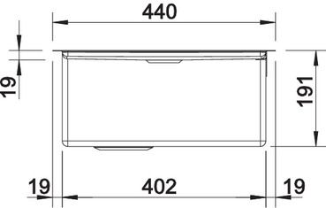 Plan Evier en inox Blanco Claron 521601 couleur inox 400x550 avec 2 cuves vidage manuel