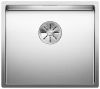 Evier en inox Blanco Claron 521574 couleur inox 450x400 avec 1 cuve vidage manuel
