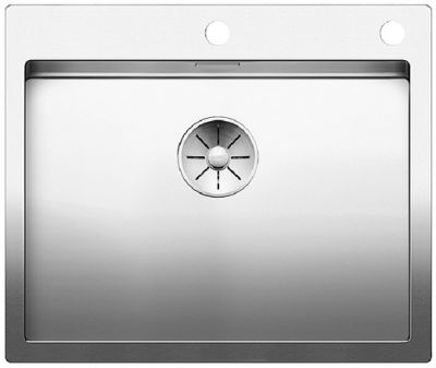  Evier en inox Blanco Claron 521639 couleur inox 610x510 avec 1 cuve vidage manuel