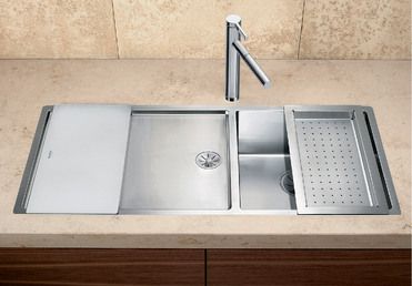 Vue 1 Evier en inox Blanco Claron 521563 couleur inox 550x400 avec 1 cuve