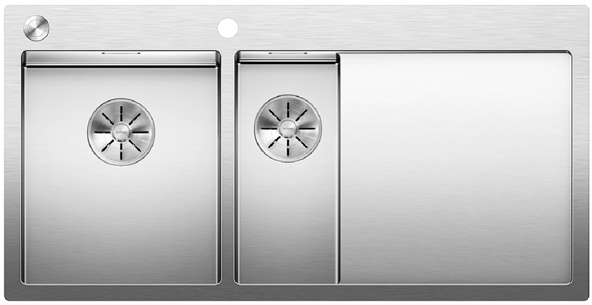  Evier en inox Blanco Claron 521646 couleur inox 1000x510 avec 1 cuve vidage manuel 521646