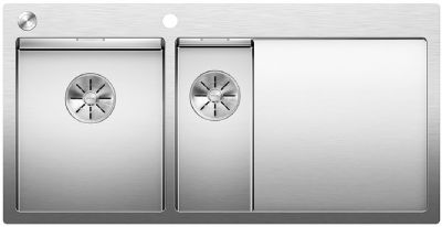  Evier en inox Blanco Claron 521646 couleur inox 1000x510 avec 1 cuve vidage manuel