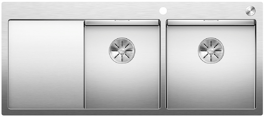  Evier en inox Blanco Claron 521651 couleur inox 1160x510 avec 1 cuve vidage manuel 521651