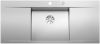 Evier en inox Blanco Flow 521637 couleur inox 1160x510 avec 1 cuve vidage manuel