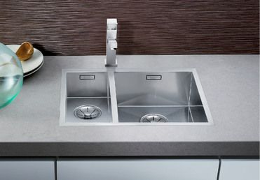 Vue 1 Evier en inox Blanco Zerox 521566 couleur inox 180x400 avec 1 cuve