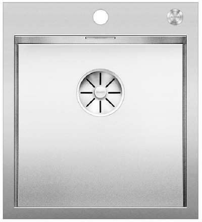  Evier en inox Blanco Zerox 523100 couleur inox 460x510 avec 1 cuve vidage manuel 523100