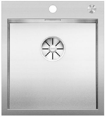  Evier en inox Blanco Zerox 523100 couleur inox 460x510 avec 1 cuve vidage manuel