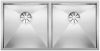 Evier en inox Blanco Zerox 521619 couleur inox 800x400 avec 2 cuves vidage manuel