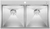 Evier en inox Blanco Zerox 521648 couleur inox 800x400 avec 2 cuves vidage manuel