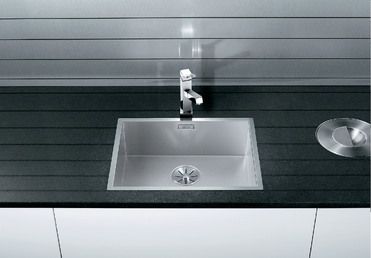 Vue 1 Evier en inox Blanco Zerox 523098 couleur inox 540x440 avec 1 cuve