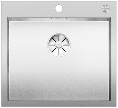  Evier en inox Blanco Zerox 523101 couleur inox 560x510 avec 1 cuve vidage manuel 523101