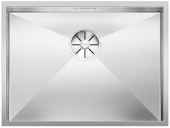  Evier en inox Blanco Zerox 521590 couleur inox 550x400 avec 1 cuve vidage manuel 521590