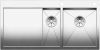 Evier en inox Blanco Zerox 521643 couleur inox 915x400 avec 1 cuve vidage manuel