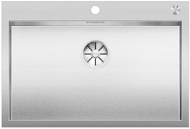  Evier en inox Blanco Zerox 523102 couleur inox 760x510 avec 1 cuve vidage manuel 523102