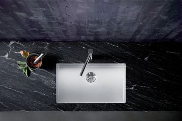 Vue 2 Evier en inox Blanco Zerox 521560 couleur inox 700x400 avec 1 cuve