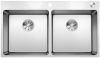 Evier en inox Blanco Andano 525249 couleur inox 865x440 avec 1 cuve vidage manuel