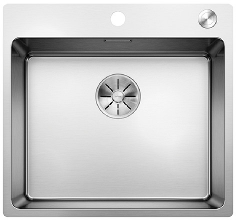  Evier en inox Blanco Andano 525245 couleur inox 540x440 avec 1 cuve vidage manuel 525245
