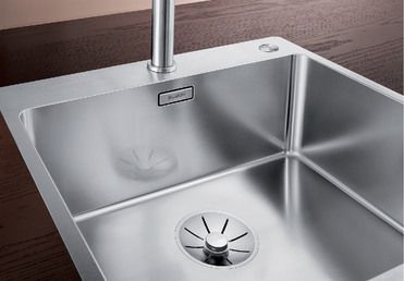 Vue 3 Evier en inox Blanco Andano 525245 couleur inox 540x440 avec 1 cuve vidage manuel