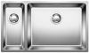 Evier en inox Blanco 500/180-u 520827 couleur inox 745x440 avec 1 cuve vidage manuel