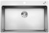 Evier en inox Blanco Andano 525246 couleur inox 740x440 avec 1 cuve vidage manuel