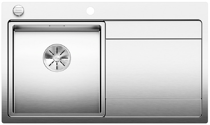  Evier en inox Blanco Divon 521657 couleur inox 860x510 avec 1 cuve vidage manuel 521657