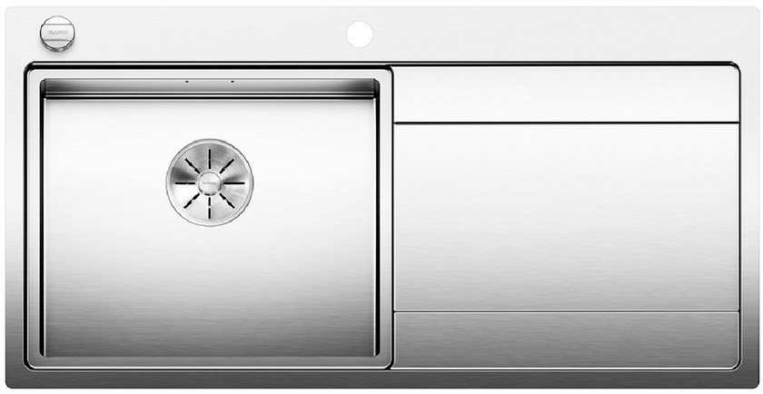  Evier en inox Blanco Divon 521659 couleur inox 1000x510 avec 1 cuve vidage manuel 521659