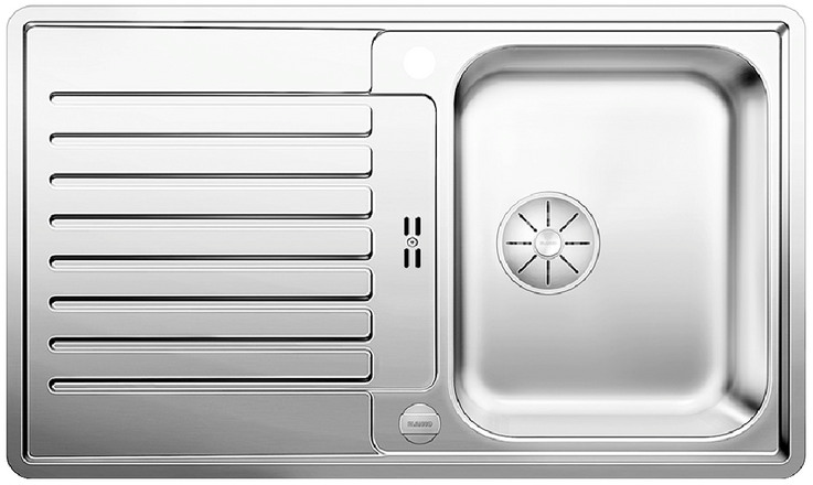  Evier en inox Blanco Classic 523661 couleur inox 860x510 avec 1 cuve vidage manuel 523661