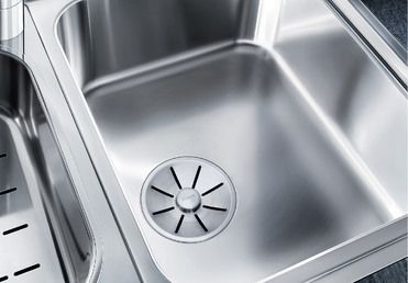 Vue 3 Evier en inox Blanco Classic 523665 couleur inox 1000x510 avec 1 cuve vidage manuel