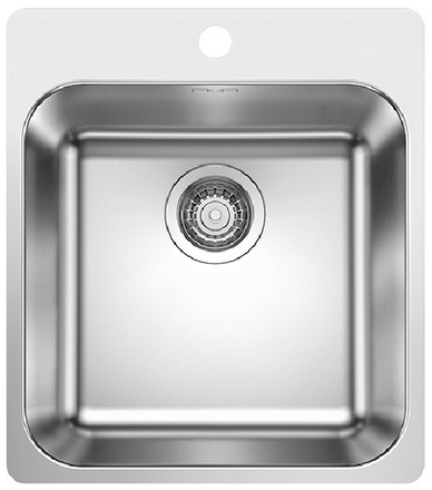  Evier en inox Blanco Supra 523358 couleur inox 450x500 avec 1 cuve 523358