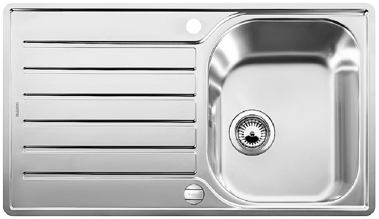  Evier en inox Blanco Lantos 519707 couleur inox 860x500 avec 1 cuve vidage manuel 519707