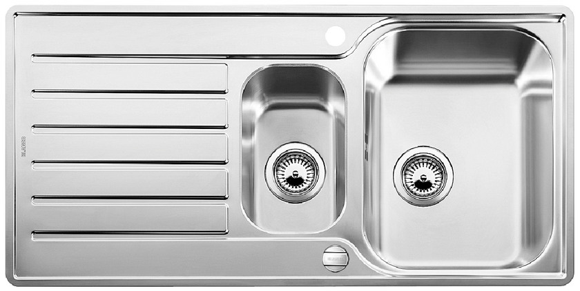  Evier en inox Blanco Lantos 519719 couleur inox 940x490 avec 1 cuve vidage manuel 519719