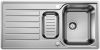 Evier en inox Blanco Lantos 519720 couleur inox 1000x500 avec 1 cuve vidage manuel