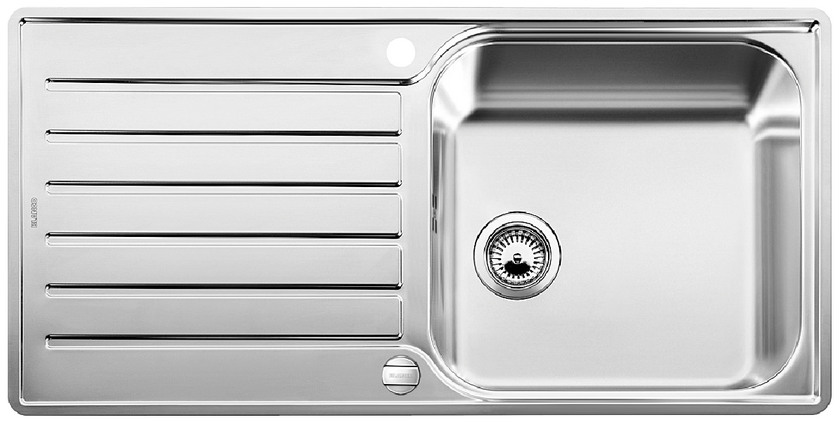  Evier en inox Blanco Lantos 519709 couleur inox 1000x500 avec 1 cuve vidage manuel 519709