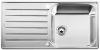 Evier en inox Blanco Lantos 519709 couleur inox 1000x500 avec 1 cuve vidage manuel