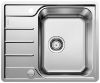 Evier en inox Blanco Lemis 525114 couleur inox 606x500 avec 1 cuve vidage manuel