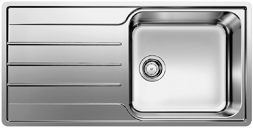  Evier en inox Blanco Lemis 523034 couleur inox 1000x500 avec 1 cuve 523034