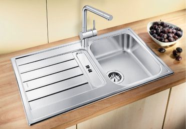 Vue 2 Evier en inox Blanco Livit 514788 couleur inox 860x500 avec 1 cuve