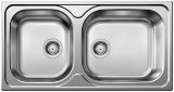  Evier en inox Blanco Tipo 511926 couleur inox 950x500 avec 2 cuves